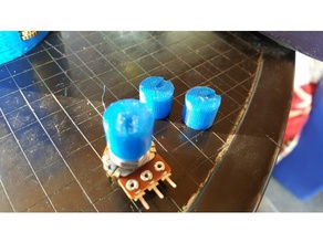 potentiometer knob electronics diy potentiomenter 3d print model - Mito3D