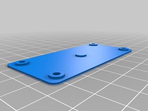 molto sottile e piatta rasperberry pi zero cover posteriore personalizzati fonte di openscad-file computer su misura 3d print model - Mito3D