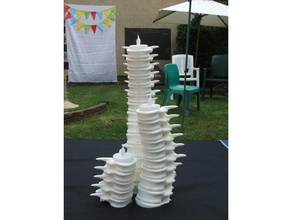 Wirbelsäule-Kerze-Halter Skulpturen Kerze Kerze-Halter harry potter nerdy stuff Wirbelsäule 3d print model - Mito3D