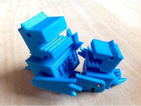 curta tpet monstro mecânico de brinquedos gravidade rampa walker a inclinação encosta pé 3d print model - Mito3D