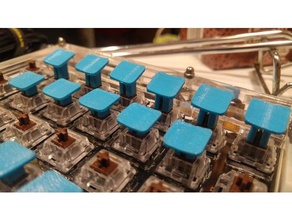 typewriter ish keycaps mx switches diy cherry 3d print model - Mito3D