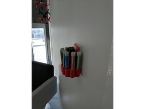 whiteboard holder markers brush office 3d print model - Mito3D