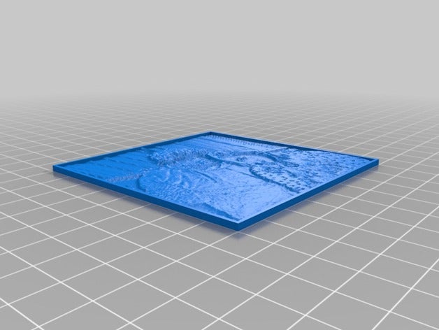 özelleştirilmiş lithophane benim uzunluğu kalınlığı parametrize 2d sanat 3D print model - Mito3D