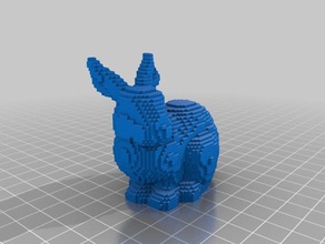 stanford bunny tijolos de lego diy objeto 3d print model - Mito3D