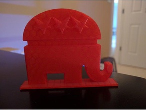 republicano partido elefante a arte 3d print model - Mito3D