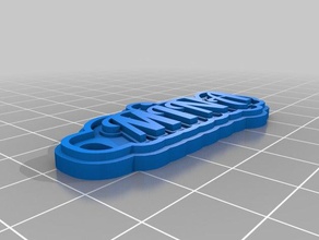 m na keychains customized 3d print model - Mito3D
