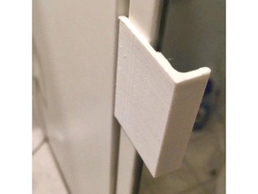 custom door pull covers ikea lill ngen bathroom hack handle 3d print model - Mito3D