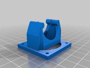 40mm fan duct small e3d v6 clones 3d printer accessories 3d print model - Mito3D