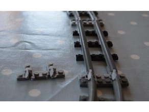 lego a scartamento traccia adattatore costruzione di giocattoli compatibili treno 3d print model - Mito3D