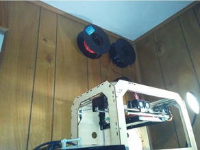 evil spool hanger 3d printing filament holder 3d print model - Mito3D