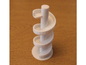 spiral merdiven heykeller 3d print model - Mito3D