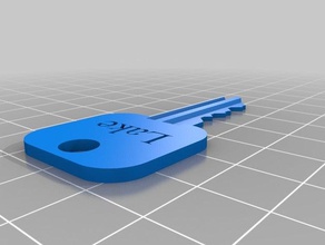 sams Haustürschlüssel Ersatz-Teile kundengebundene 3d print model - Mito3D