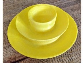 waterfalldish1 decor candy bowl contaner dish 3d print model - Mito3D
