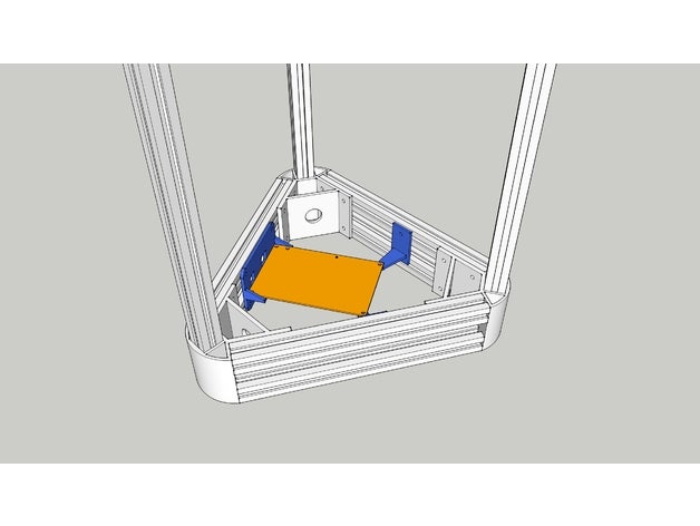 anycubic kossel trigorilla electronics mount 3d printer parts 3D print model - Mito3D