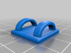 cable holder 1 parts clip 3d print model - Mito3D