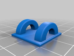 cable holder 2 parts 3d print model - Mito3D