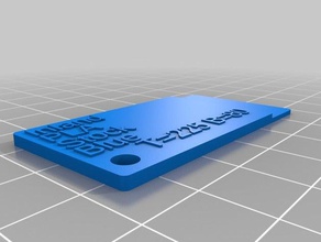 my customized filament sample chip 3d printer accessories 3d print model - Mito3D