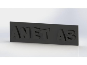 anet a8 logo Imprimante 3d accessoires 3d print model - Mito3D