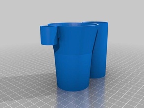 toothbrush vase bathroom 3d print model - Mito3D