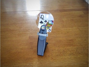 magni-card-a magnifying glass object holder adaptive device assistive technology magnification occupational therapy playing card vision impaired 3d print model - Mito3D