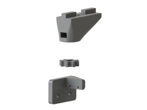 adjustable z-endstop - anet a2 & tevo tarantula 3d printer accessories z endstop robust holder 3d print model - Mito3D