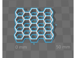 hexagonal cookie pastelaria cortador A impressão 3d 3d print model - Mito3D