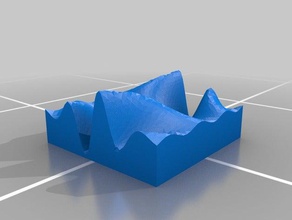 math 2d functional surfaces art 3d print model - Mito3D