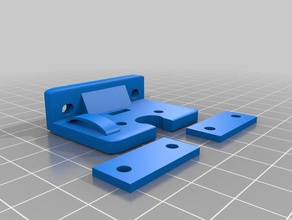 bl toque de montagem Impressora 3d peças geeetech i3x 3d print model - Mito3D