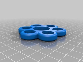 5x1 m8 fidget spinner jouets mécaniques personnalisé 3d print model - Mito3D