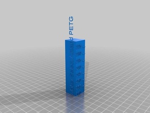 inland petg temperature calibration tower 3d printing tests customized 3d print model - Mito3D