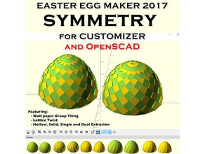Paskalya yumurtası makinesi 2017 simetri sanat araçları 3d print model - Mito3D