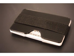 minimalista slim wallet accessori elastico portafoglio minimalista, sottile 3d print model - Mito3D