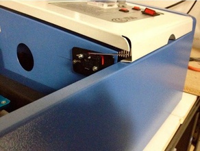 simple k40 laser cutter door interlock switch mount diy 3d print model - Mito3D
