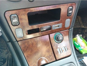 citro n xsara ii - usb holder + dummy button window regulator automotive car citroen 3d print model - Mito3D