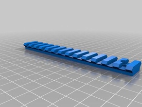 alongada picatinny rail esporte & ao ar livre airsoft gun 3d print model - Mito3D