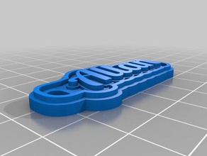 allan Schlüsselanhänger kundengebundene 3d print model - Mito3D