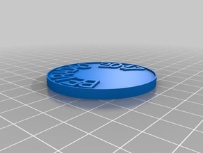 coin magnolio vers o 2 coins & badges customized 3d print model - Mito3D