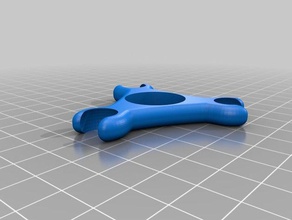 triple ball bearing fidget spinner short toys & games 3d print model - Mito3D