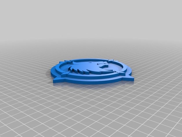 frost wolf coin props 3D print model - Mito3D