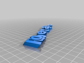 meu personalizados iamburny de texto do nome chaveiro, pingente roberta organização personalizado 3d print model - Mito3D