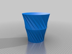 kate schwarze vase Container kundengebundene 3d print model - Mito3D
