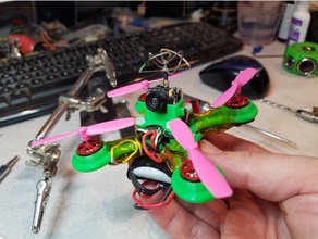 Yakalar baskılı quadcopter çerçeve br1103 motorlar r c araçlar 1103 dronin gerçek öfkeli piko blx nano quad 3d print model - Mito3D