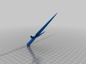 dagger 3d printing knife weapon 3d print model - Mito3D