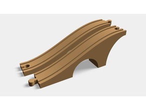 alisou thomas trem ponte playsets madeira pista de conjunto 3d print model - Mito3D