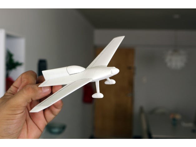 fácil de imprimir concepto la aeronave vehículos en miniatura modelo escala a 3D print model - Mito3D