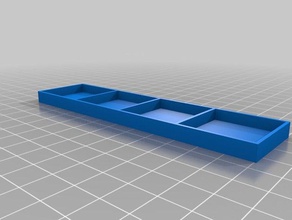 customized storage tray tool holders & boxes customizable openjscad box 3d print model - Mito3D
