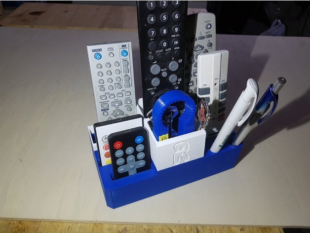 fernbedienungshalter-r organization fernbedienung remote control 3D print model - Mito3D