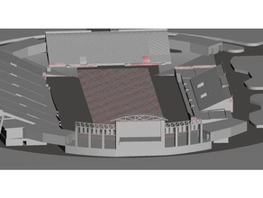 kent state - dix stadium bâtiments et structures de football la university ksu stade 3d print model - Mito3D