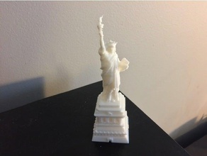 slightly edited statue liberty buildings & structures lady monument new york city nyc usa 3d print model - Mito3D