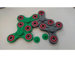 ladrilhos fidget giratório brinquedos & games fidgetspinner mão cap brinquedo spinner caps 3d print model - Mito3D